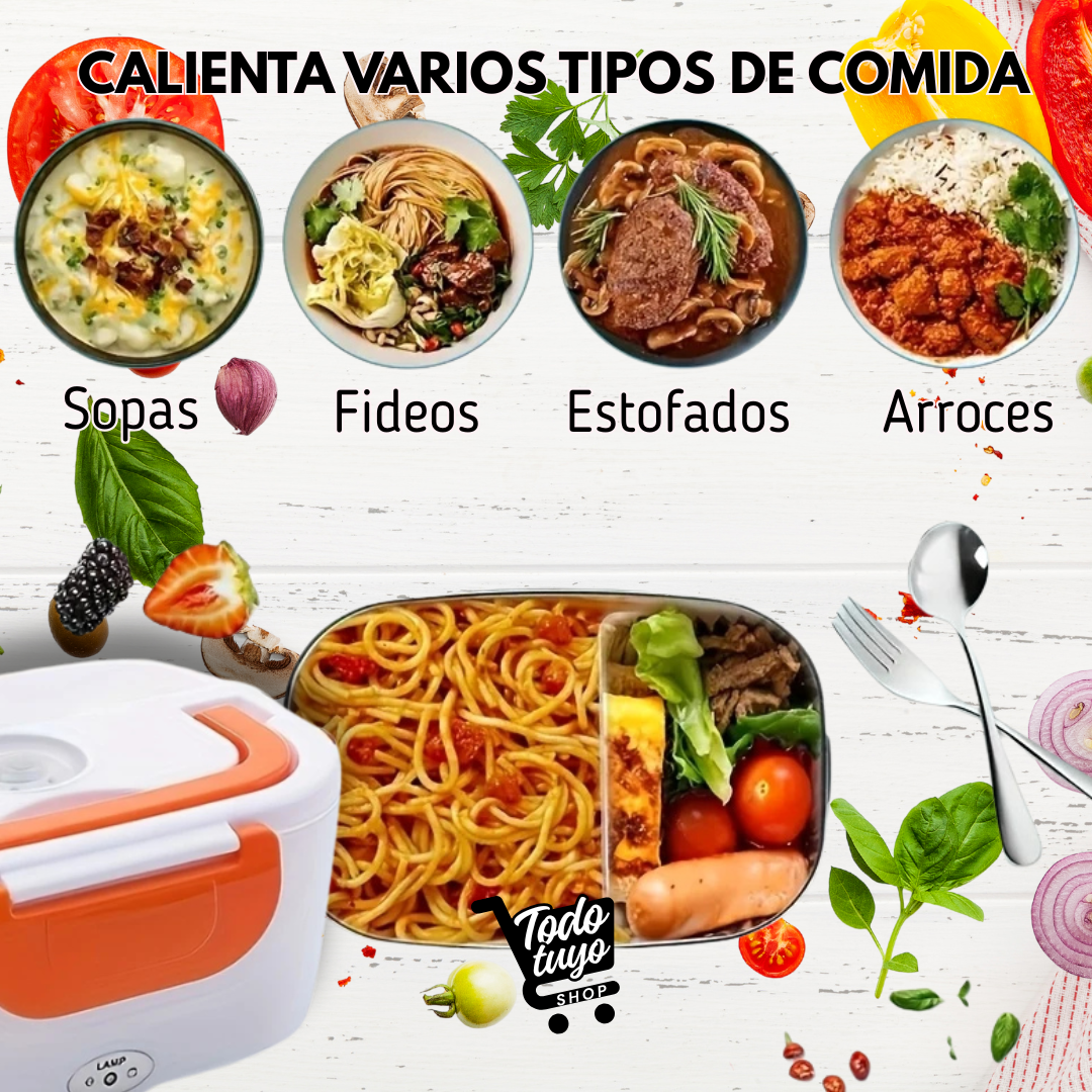 LONCHERA ELECTRICA NARANJA - PORTA COMIDA